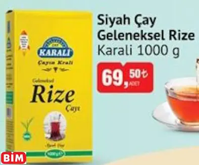 KARALİ  SİYAH ÇAY GELENEKSEL RİZE